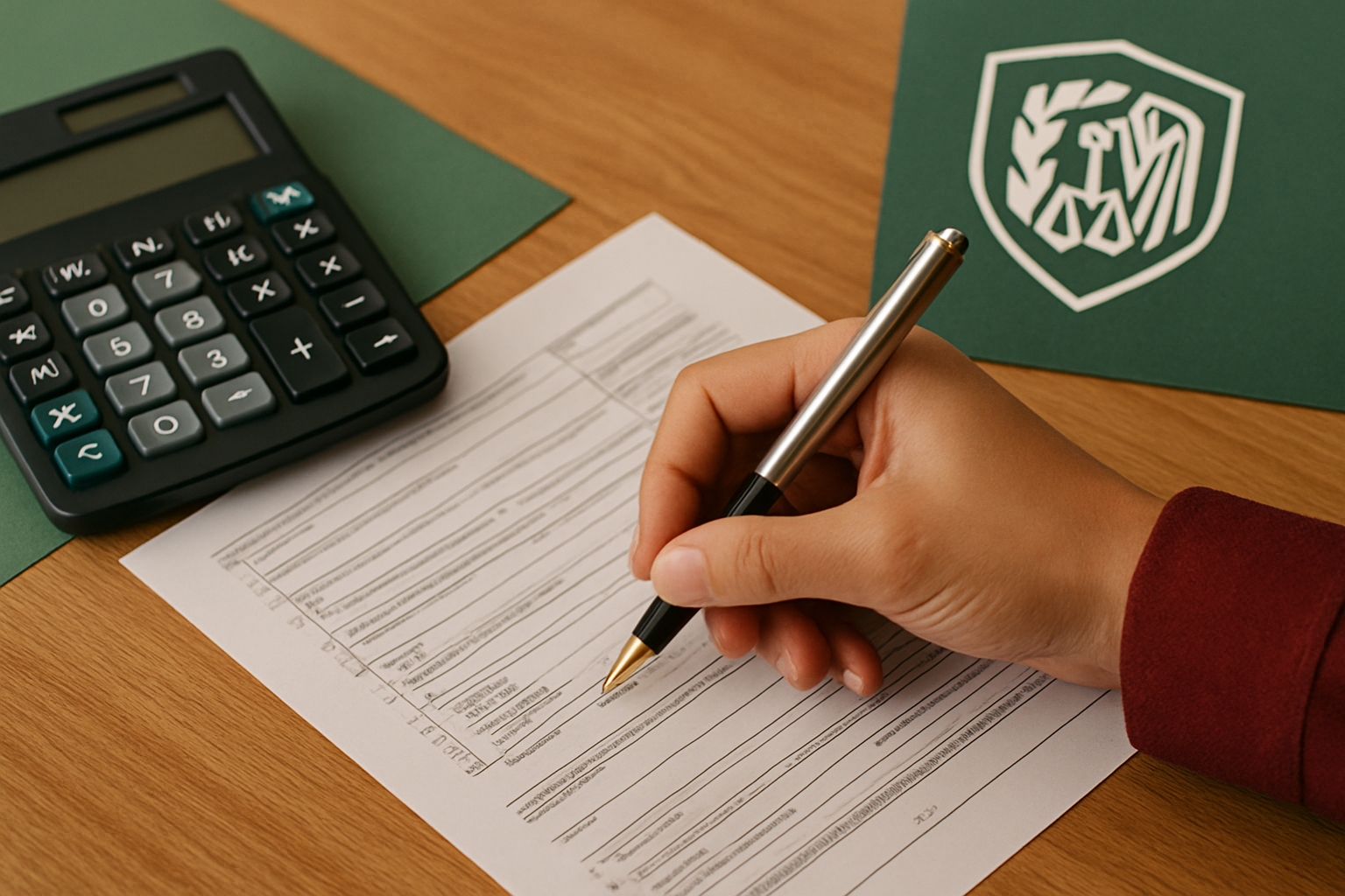 Signing the Tax Form Tax Prepration